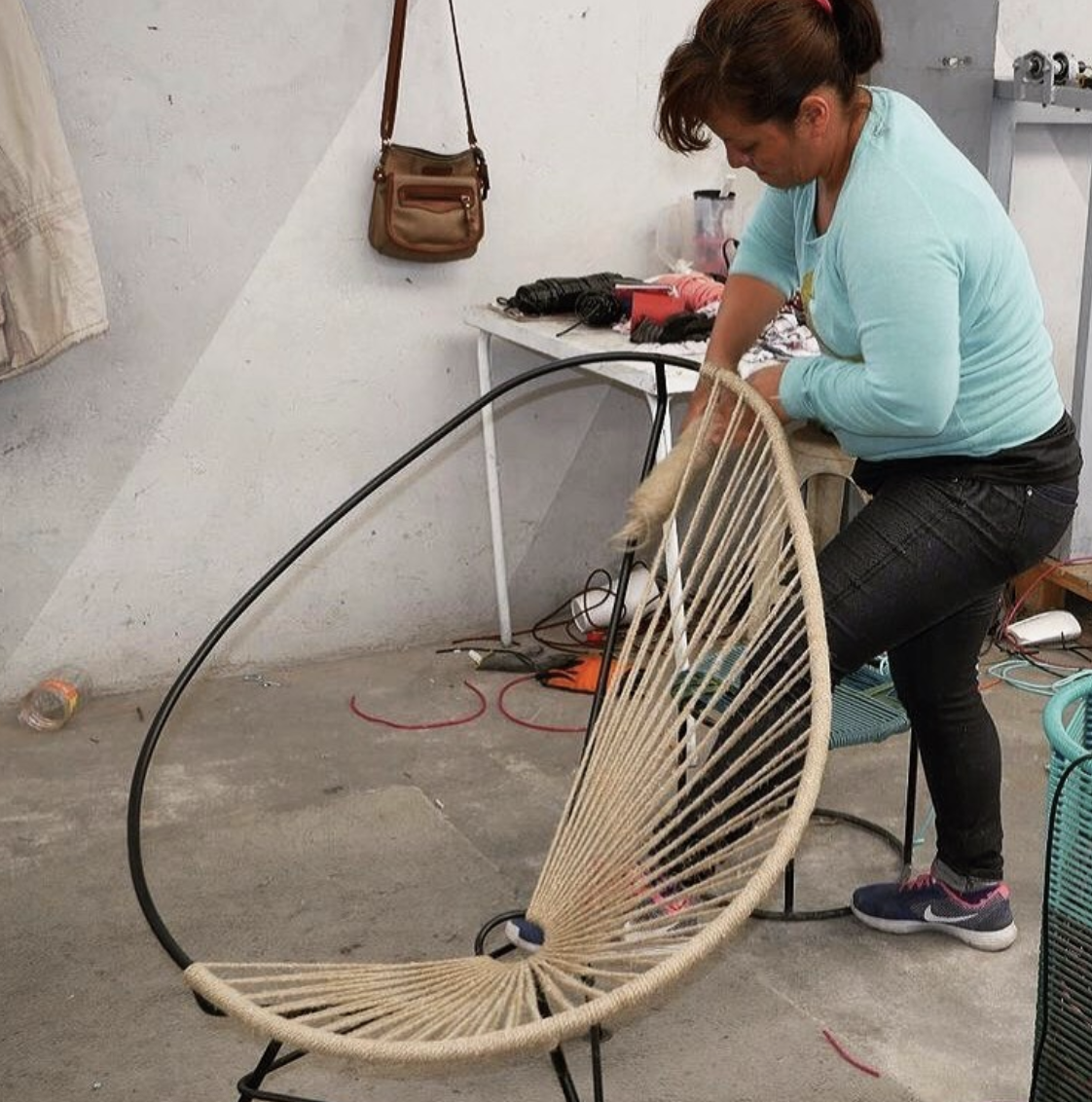 Hemp Acapulco Chair Handwoven in Mexico