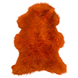 Dyed English Natural Sheepskin orange