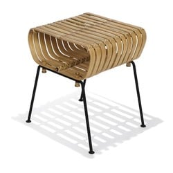 Bamboo low stool Rib