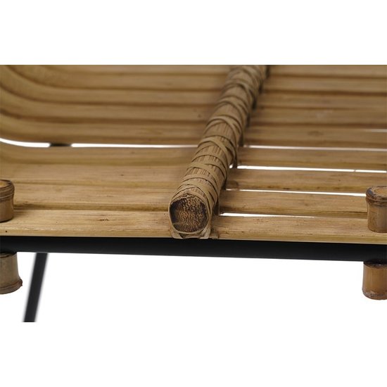 Fair Furniture Taburete bajo bambú Rib