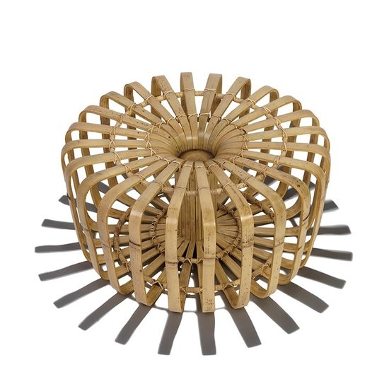 Fair Furniture Handmade bamboo ottoman Daisy XL