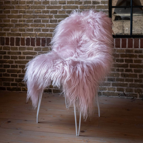 Silla Acapulco Mouton naturel islandaise teinte rose