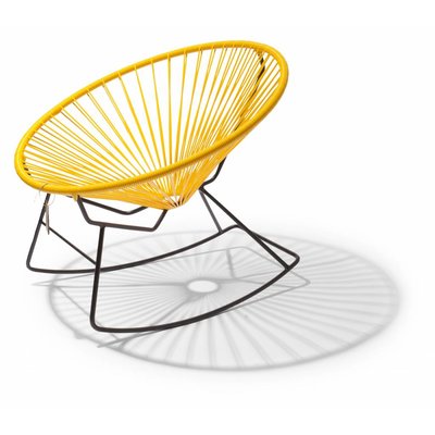 Fauteuil à bascule Condesa jaune