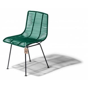 Rosarito wire chair dark green