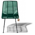 Silla Acapulco Silla de comedor Rosarito verde oscuro