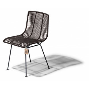 Rosarito wire chair chocolate brown