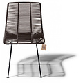 Silla Acapulco Rosarito dining chair chocolate brown