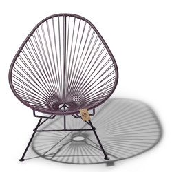 Acapulco chair metallic lavender