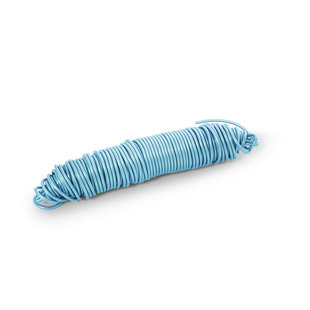 Rotolo di corda PVC blu pastello