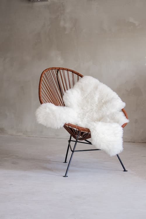 silla acapulco original chair van buren sheepskin leather 