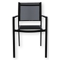FIAM ARIA outdoor chair, stackable, with armrest