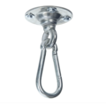 Power hook ceiling hook with ball bearings, ideal for hanging chairs.