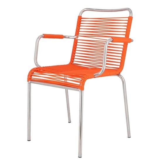 FIAM Chaise d'extérieur MYA Spaghetti, empilable, avec accoudoir