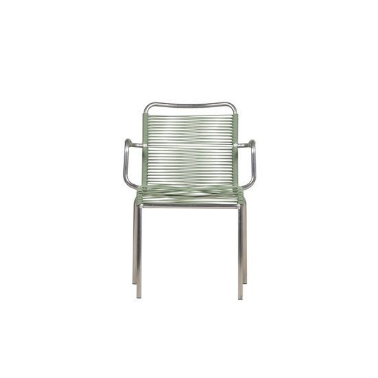 FIAM MYA Spaghetti outdoor stoel, stapelbaar, met armleuning