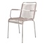 FIAM Silla de exterior MYA Spaghetti, apilable, con reposabrazos