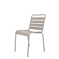 FIAM MYA METAL outdoor chair, stackable, without armrest