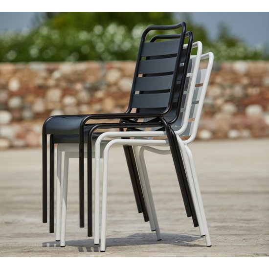 FIAM Chaise d'extérieur MYA METAL, empilable, sans accoudoir