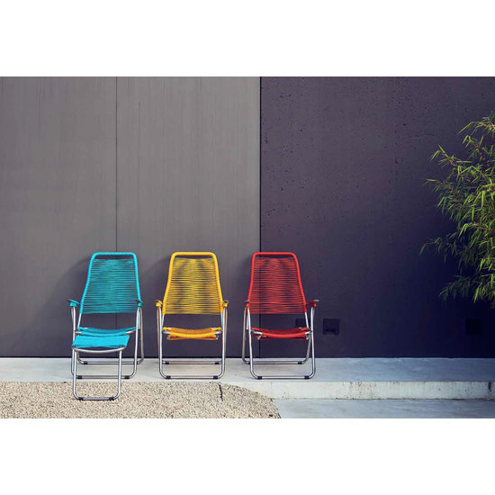 FIAM SPAGHETTI, fauteuil relax, chaise longue d'extérieur, pliable et réglable