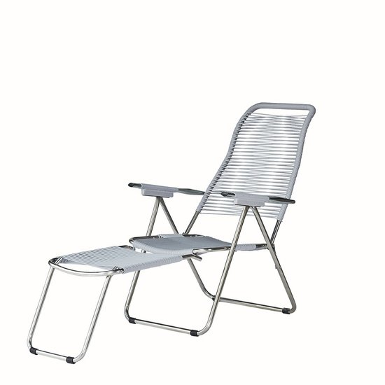 FIAM SPAGHETTI, fauteuil relax, chaise longue d'extérieur, pliable et réglable