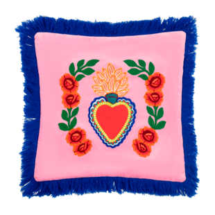 Coussin Milagro Coeur rose