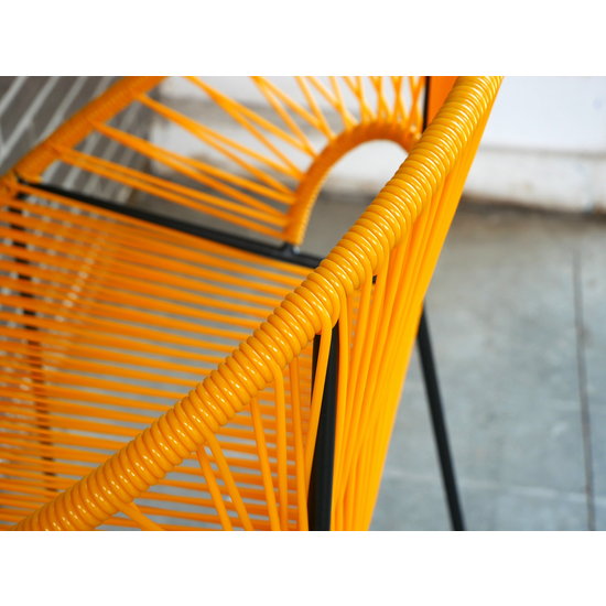 Silla Acapulco Luna barkruk, geel, zithoogte 75cm