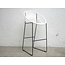 Silla Acapulco Tabouret de bar Luna, blanc, hauteur d'assise 75cm