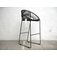 Silla Acapulco Tabouret de bar Luna, noir, hauteur d'assise 75cm