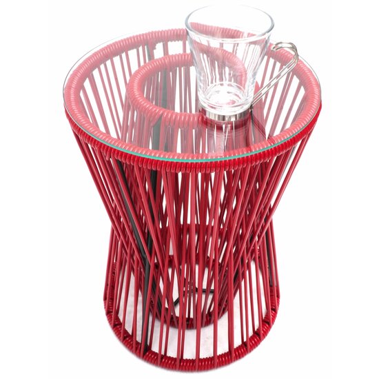 Silla Acapulco Table d'appoint Inversa rouge