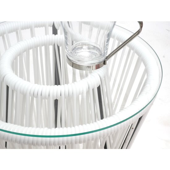 Silla Acapulco Table d'appoint Inversa blanc