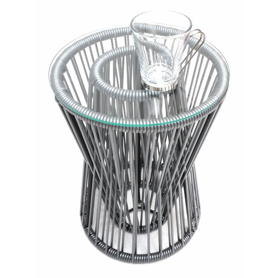 Silla Acapulco Coffee table Inversa silver-grey