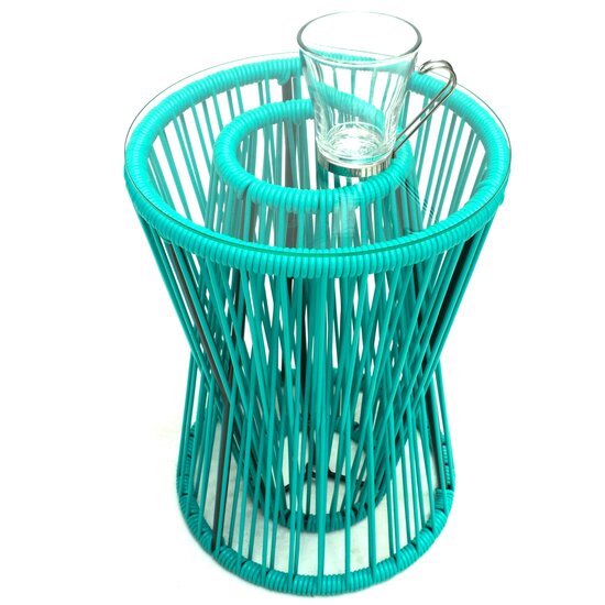 Silla Acapulco Table d'appoint Inversa turquoise