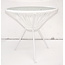 Silla Acapulco Table Japón blanc avec plateau en verre