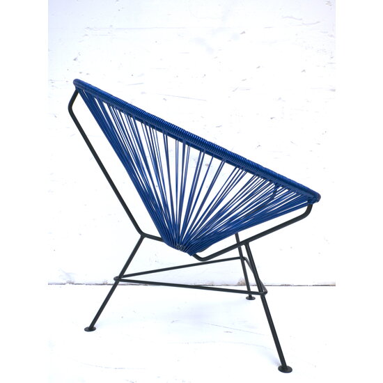 Silla Acapulco Fauteuil Condesa bleu de cobalt