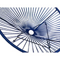 Silla Acapulco Condesa chair cobalt blue with black frame