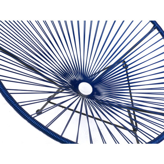Silla Acapulco Condesa chair cobalt blue with black frame