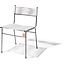 Silla Acapulco Polanco dining chair, 4 legs, light grey