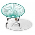 Silla Acapulco Condesa rocking chair turquoise