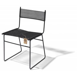 Polanco dining chair sled base black