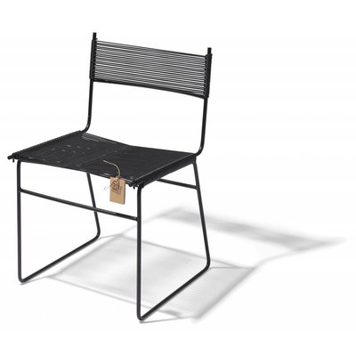 Silla de comedor Polanco negro, edición patín