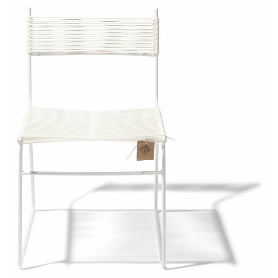 Silla Acapulco Polanco dining chair sled base white