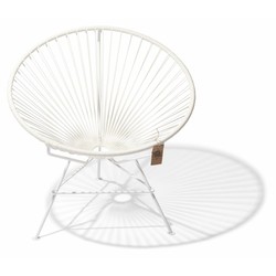 Fauteuil Condesa blanc, cadre blanc