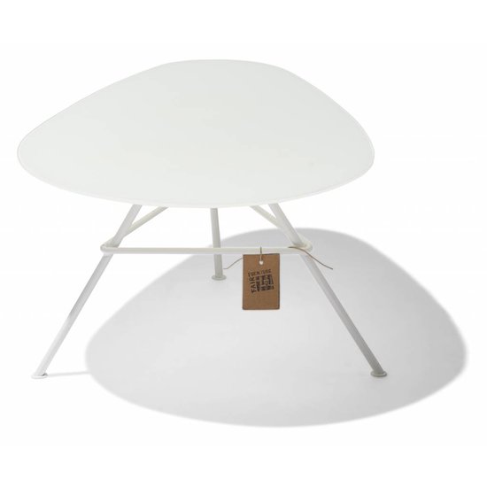 Silla Acapulco Table Zahora Glass - white - white frame