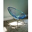 Silla Acapulco Handgemaakte Acapulco schommelstoel petrol blauw & licht turquoise