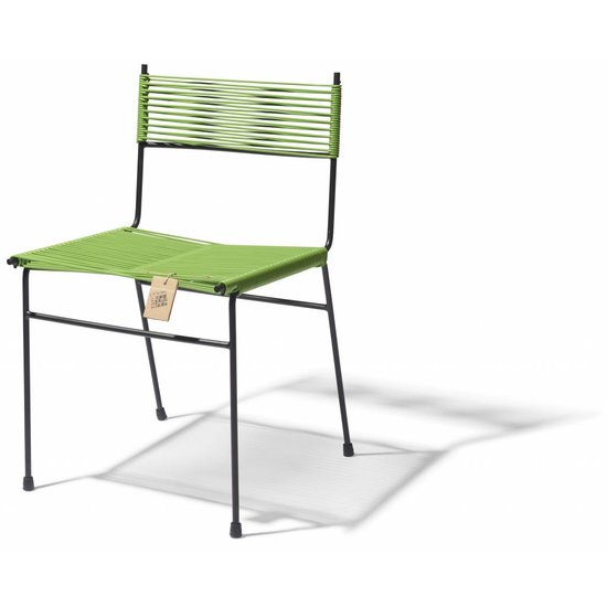 Silla Acapulco Chaise de salle à manger Polanco vert olive