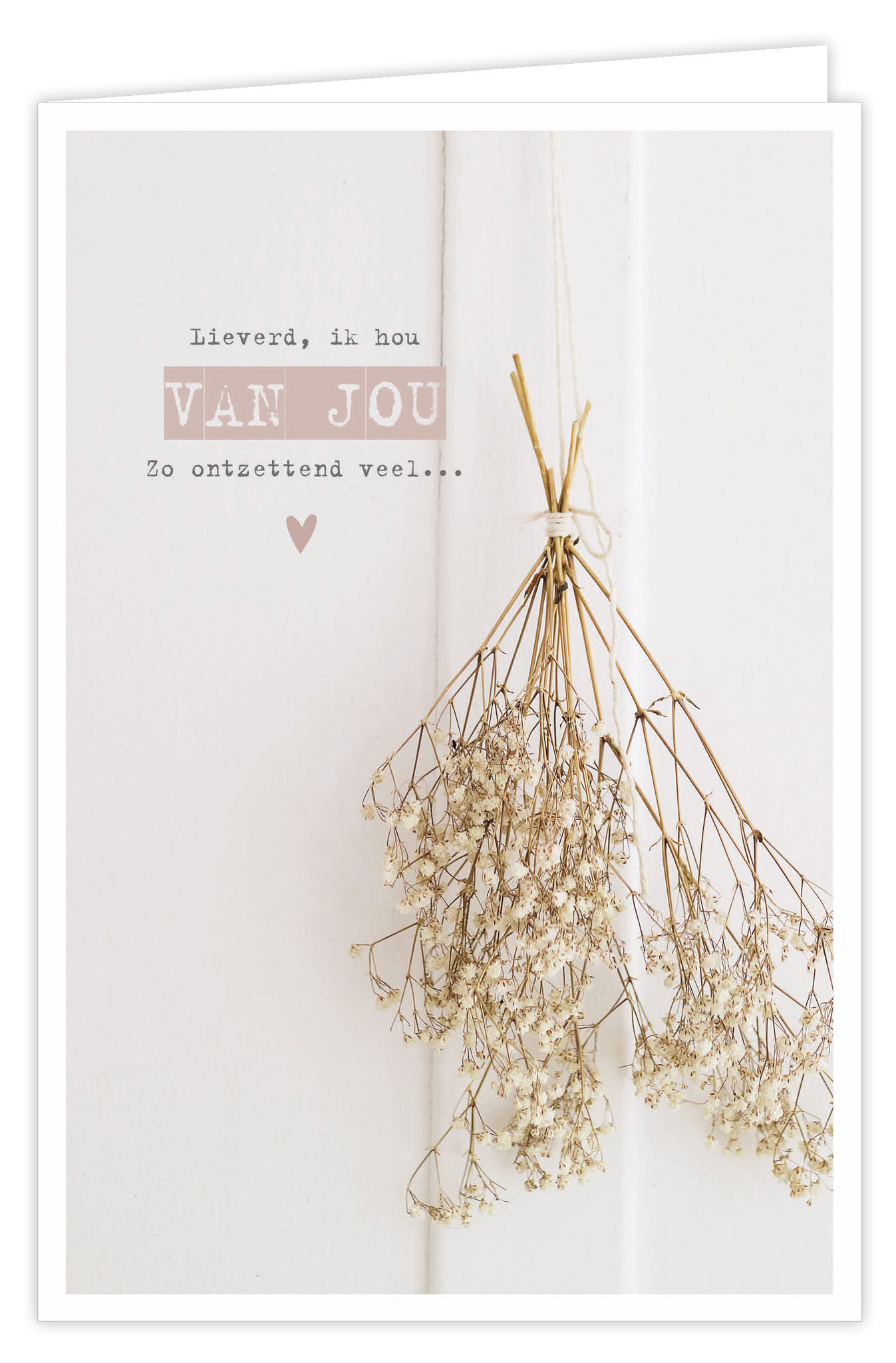 Wenskaart By Heart 6 st. Lieverd, ik hou van jou zo ontzettend veel givex