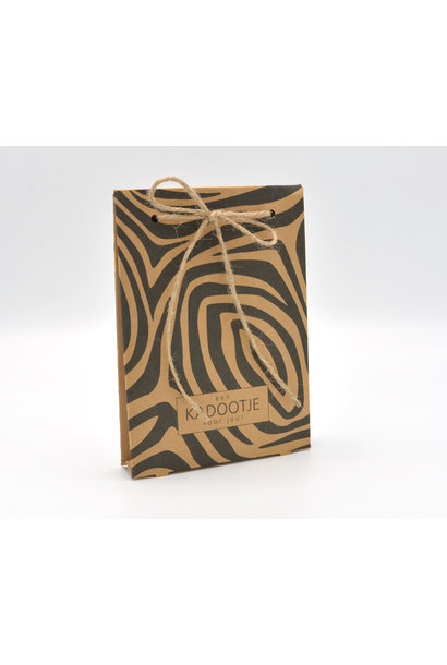 Present Bag kraft 'zebra' 50 st.
