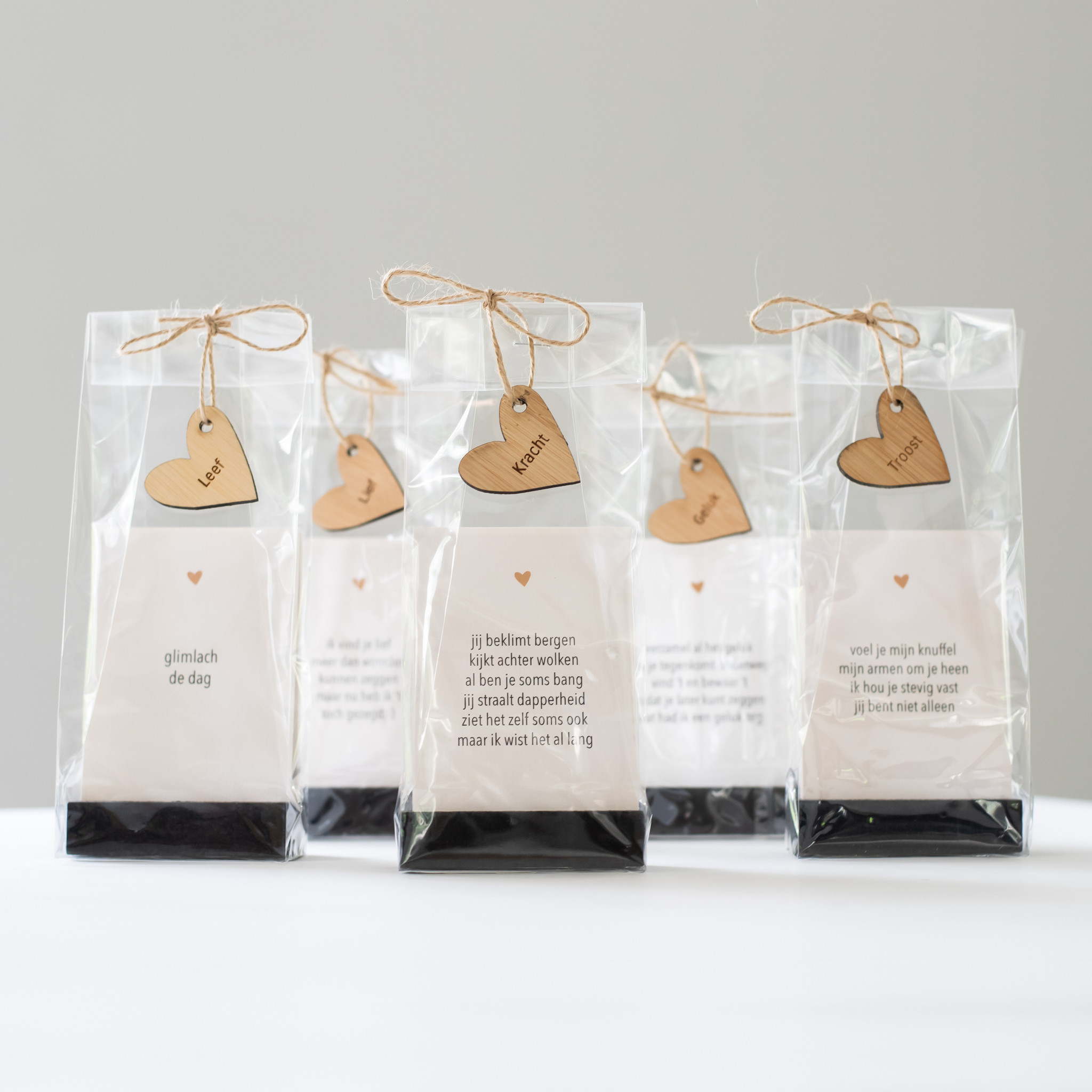 Cadeauzakje 'leef' 5 st.-2