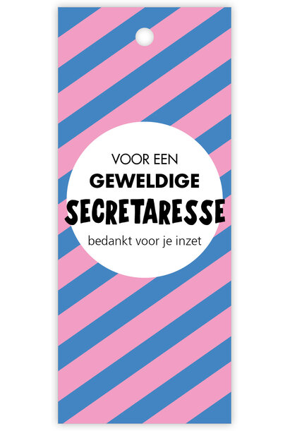 Secretaressedag kadokaartje 12 st.