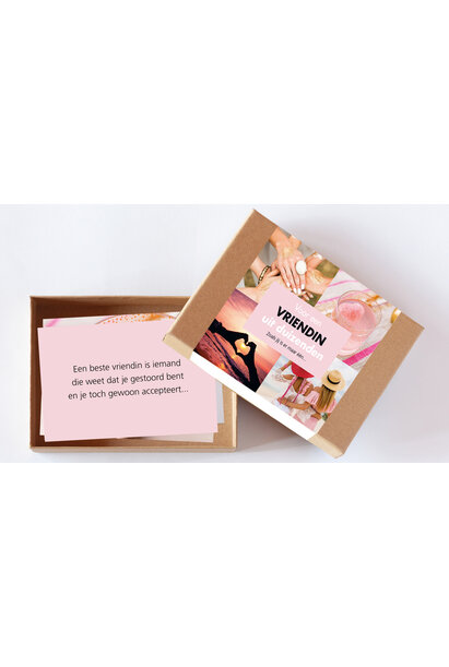 Doosje met een glimlach 'Vriendin' 10 st.