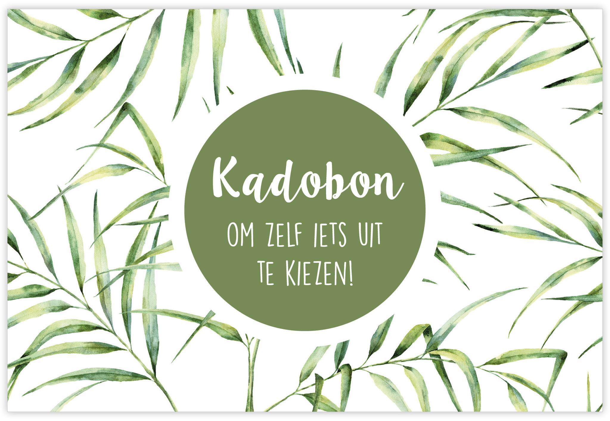 Kadobon Easy 25 st. Kadobon om zelf iets uit te kiezen! givex